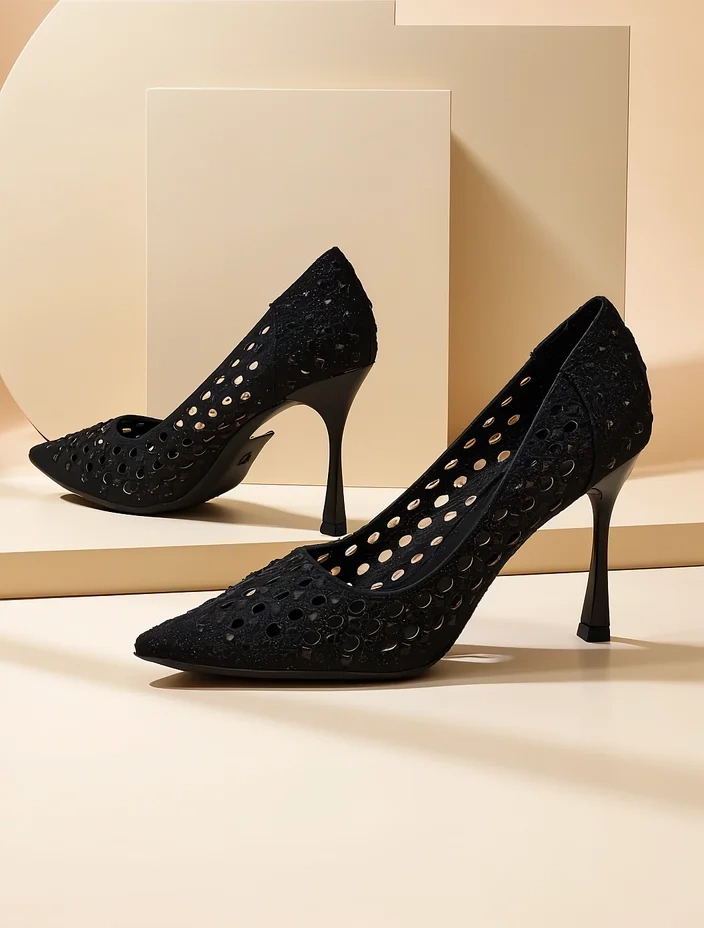 Royalfashion Женски обувки с отворена форма Ecatte