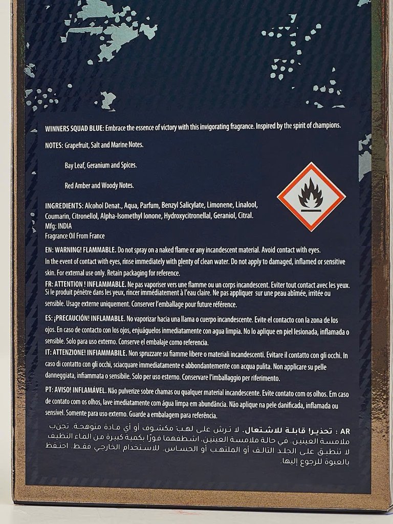 Вдъхновен eau de parfum за мъже Winners Squad Blue