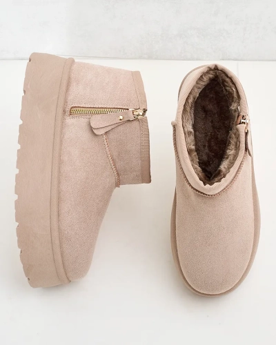 Royalfashion Дамски ботуши за сняг на платформа a'la Delgadi