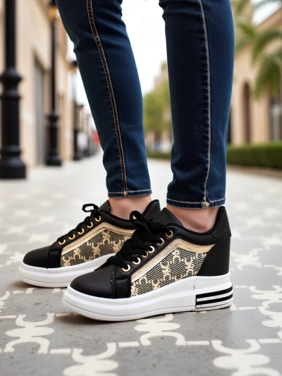 Royalfashion Женски спортни обувки с скрита платформа Jesioo