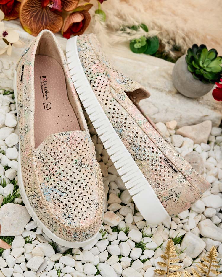 Royalfashion Дамски ажурни мокасини Nafis