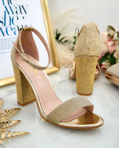 Royalfashion Дамски сандали с брокат Etotta