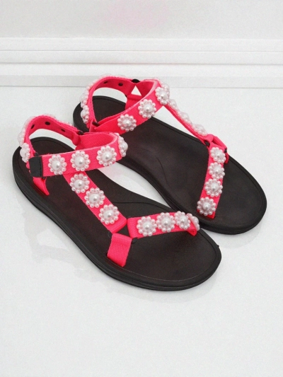 Сандали Livia Rosa – Удобни дамски сандали Royalfashion с перлени джетове