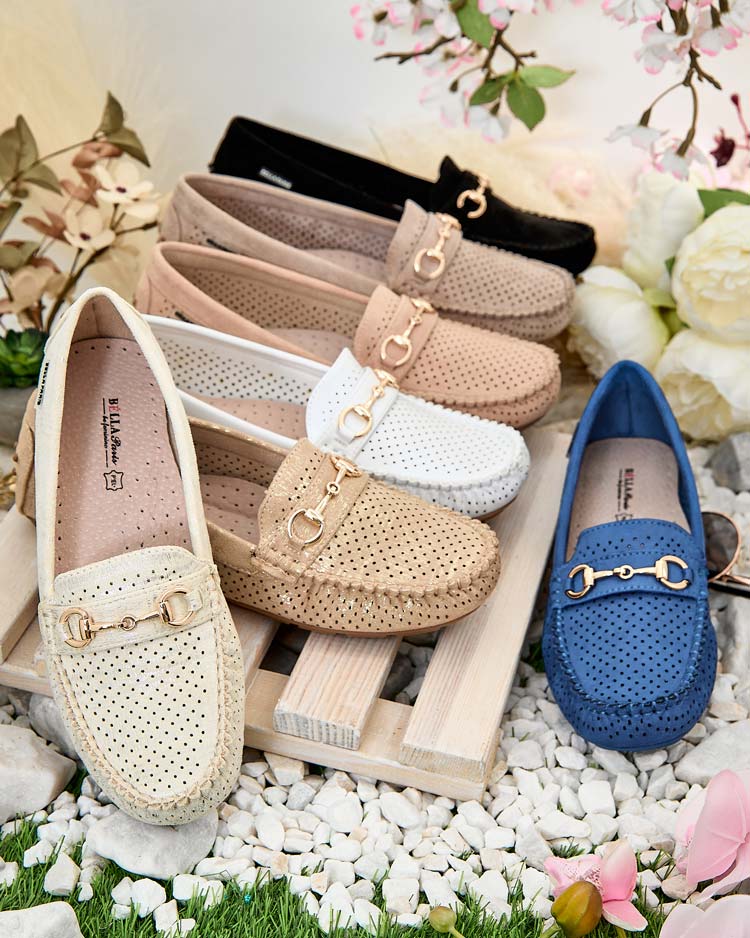 Royalfashion Дамски ажурни мокасини Mill