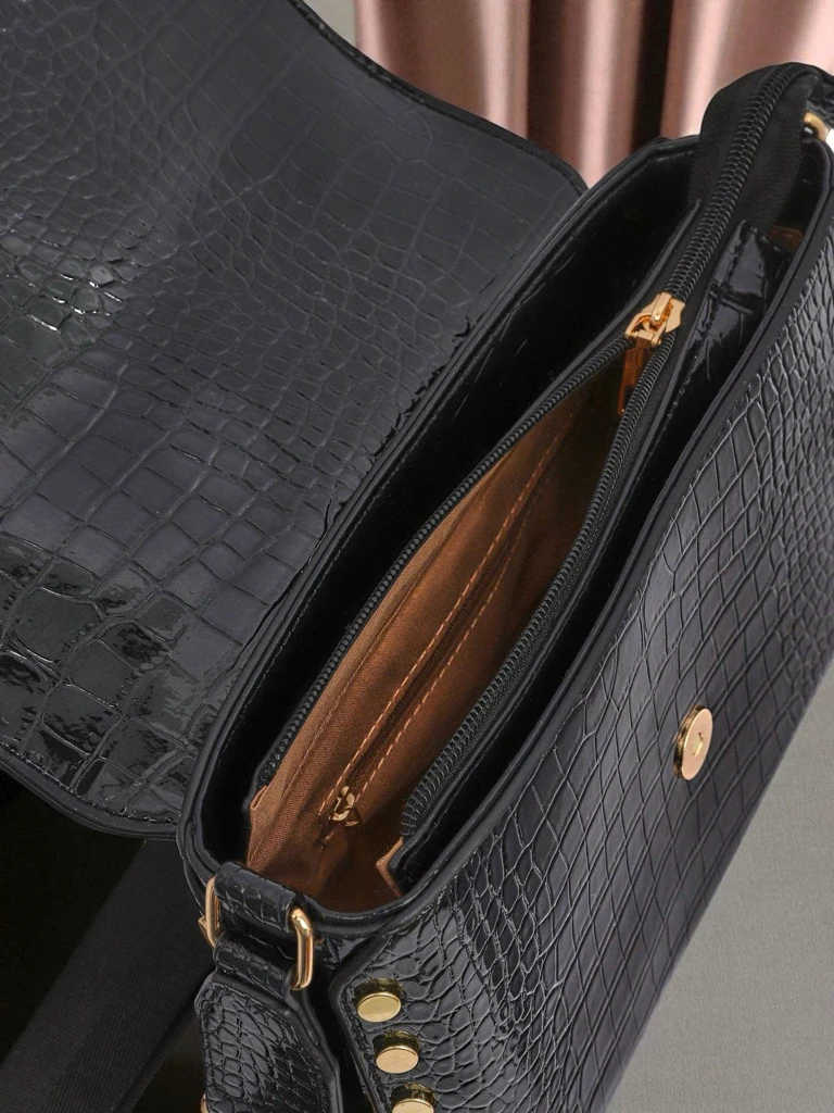 Royalfashion Лакирана малка дамска чанта от еко кожа Nexa Vale