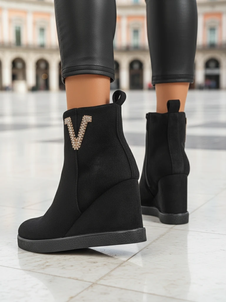 Royalfashion Дамски ботуши на токчета Nerias