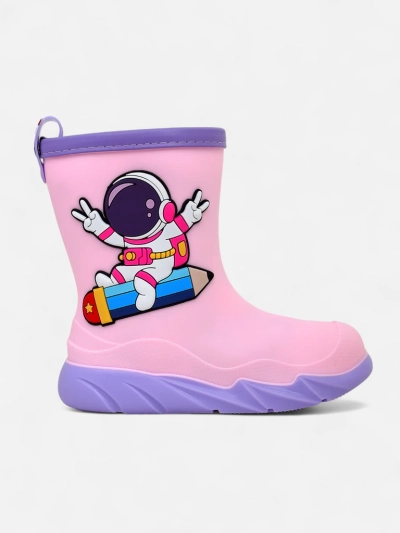 Royalfashion детски гумени ботуши за дъжд с астронавт Космос
