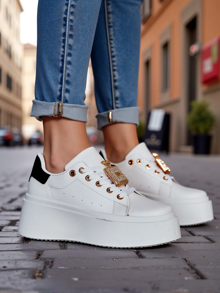 Royalfashion Дамски спортни маратонки на платформа Oviger