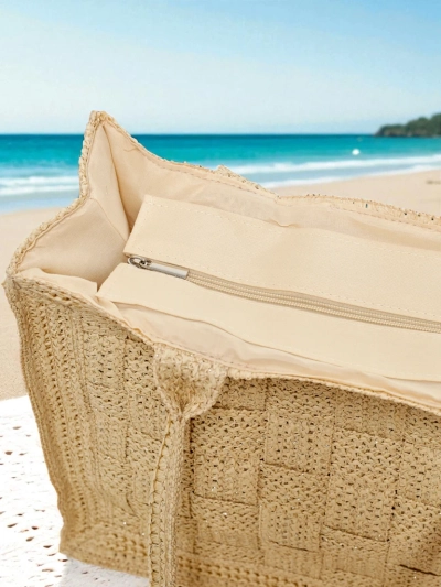 Royalfashion Голяма дамска чанта от слама Ariadne Raffia