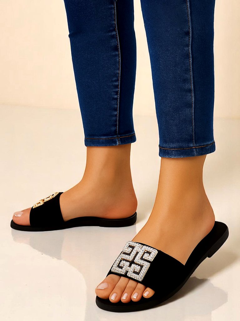 Royalfashion дамски чехли с плоска подметка Zamila