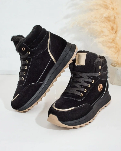 Royalfashion Затоплени дамски маратонки с кожа Casill