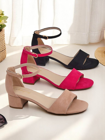 Royalfashion Дамски сандали на нисък ток SoftHeels