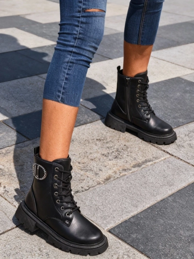 Роялфешън Еко кожени дамски боти Enoll