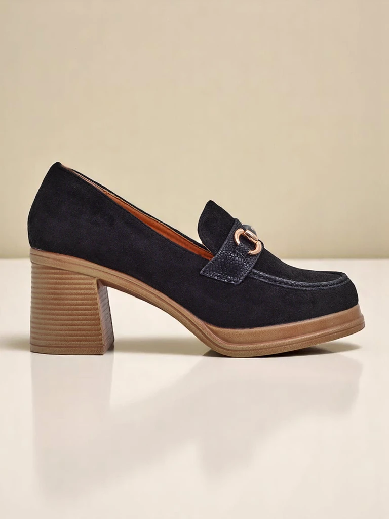 Royalfashion дамски лоуфъри с широк ток Apareus