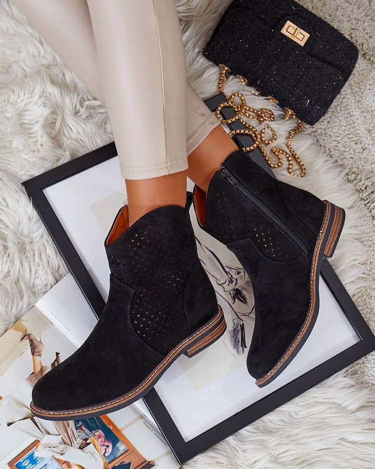 Royalfashion Дамски ажурни ботуши Toffas