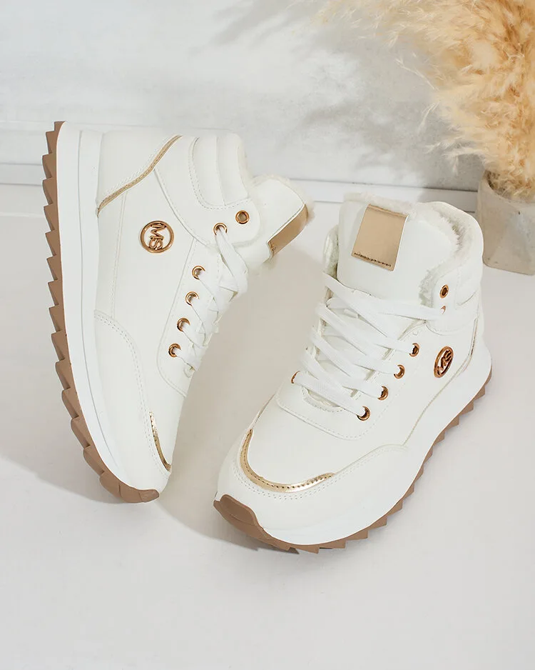 Royalfashion Затоплени дамски маратонки с кожа Casill