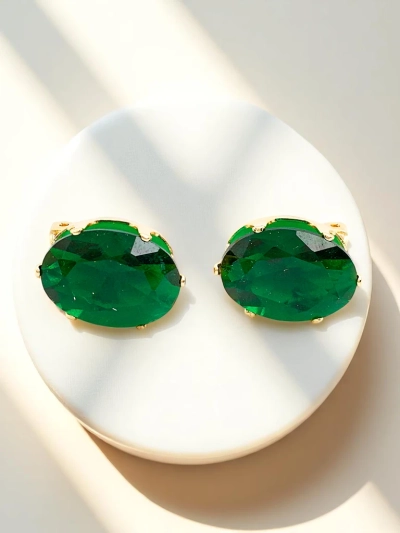 Royalfashion Дамски обеци клипс с кристал