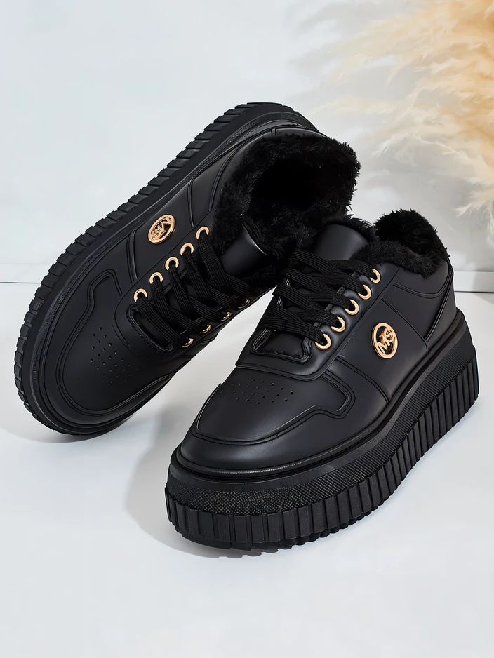 Royalfashion Затоплени дамски маратонки с кожа Rozit