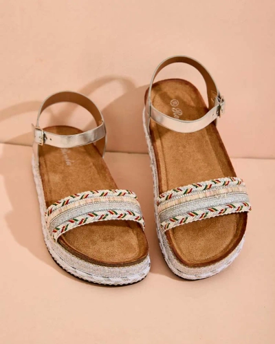 Royalfashion Дамски сандали с бродерия Mussir