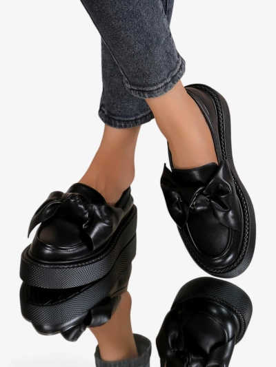 Royalfashion Елегантни дамски мокасини с панделка Ortto