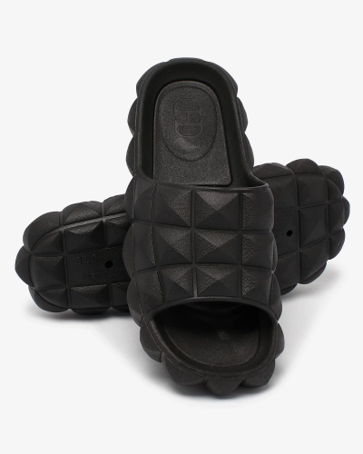 Royalfashion Дамски джапанки с щампа в черно Ambeha