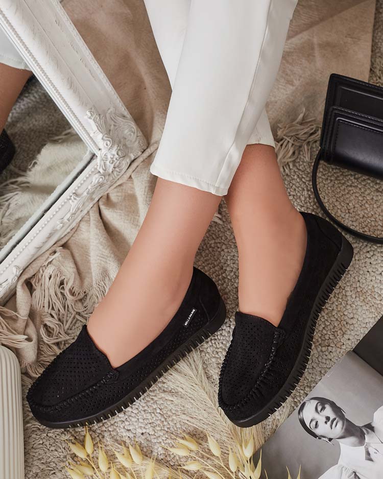 Royalfashion Дамски ажурни мокасини Nafis