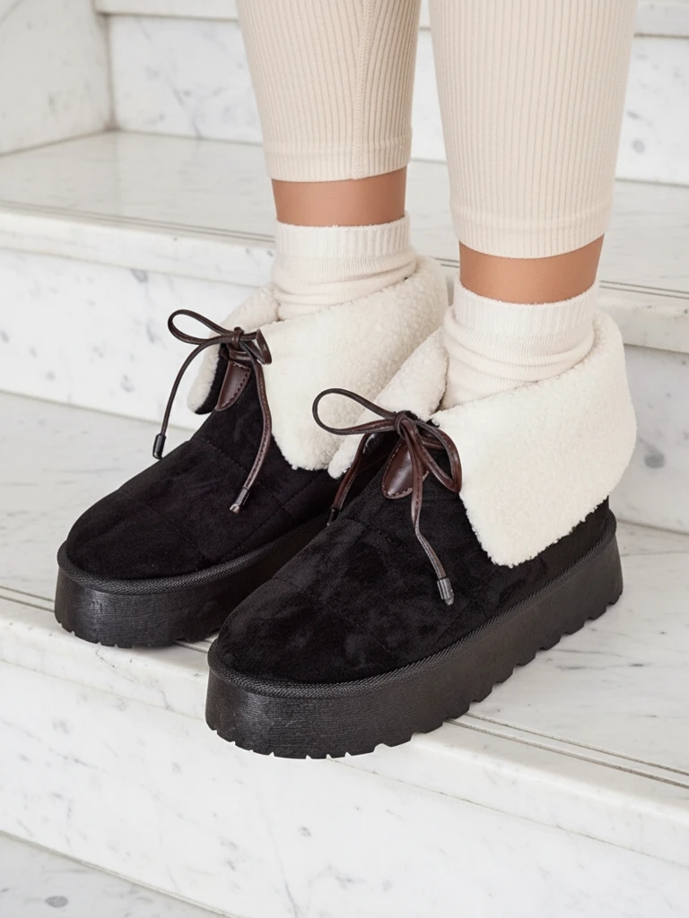 Дамски маратонки Royalfashion с връзки за сняг Wdeno