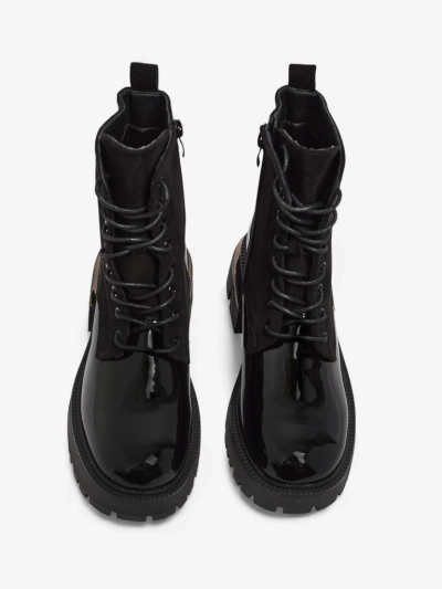 Дамски боти еко кожа и еко велур Lalunes