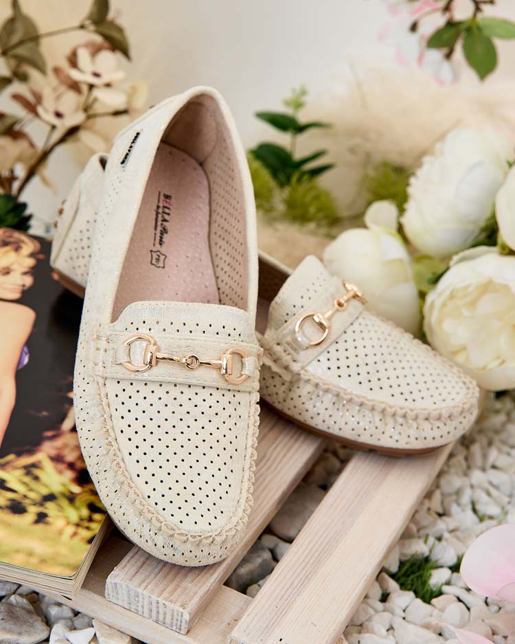 Royalfashion Дамски ажурни мокасини Mill