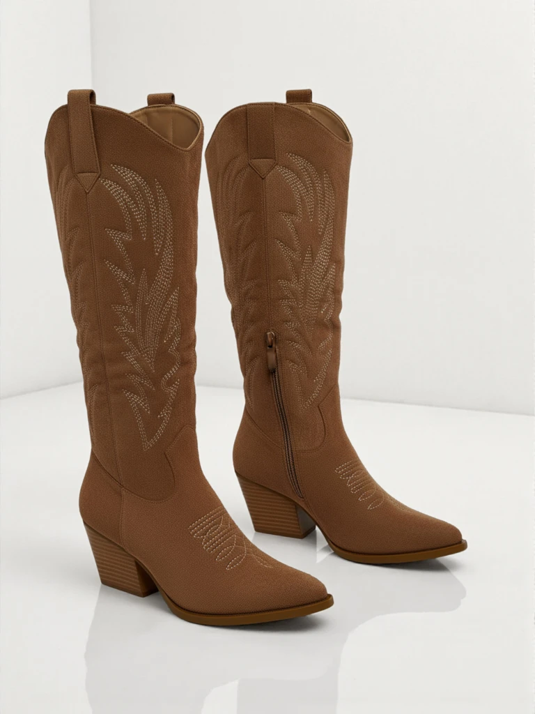 Дамски ботуши тип каубойки Marivelle