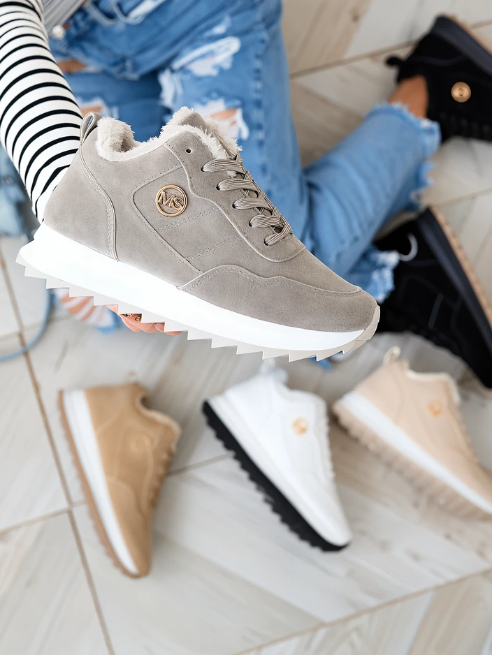 Royalfashion Сиви дамски изолирани спортни обувки Lahho