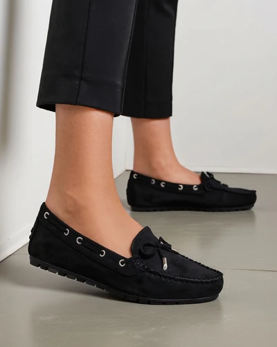 Royalfashion Еко замшеви мокасини за жени Ziferte