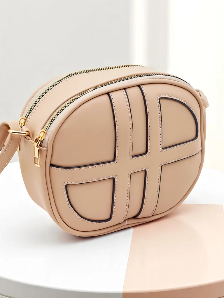 Royalfashion Малка дамска кръгла чанта от еко кожа Riva Circle