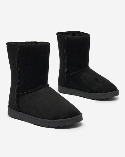 Royalfashion Черни ботуши a'la snow boots за жени Leaner