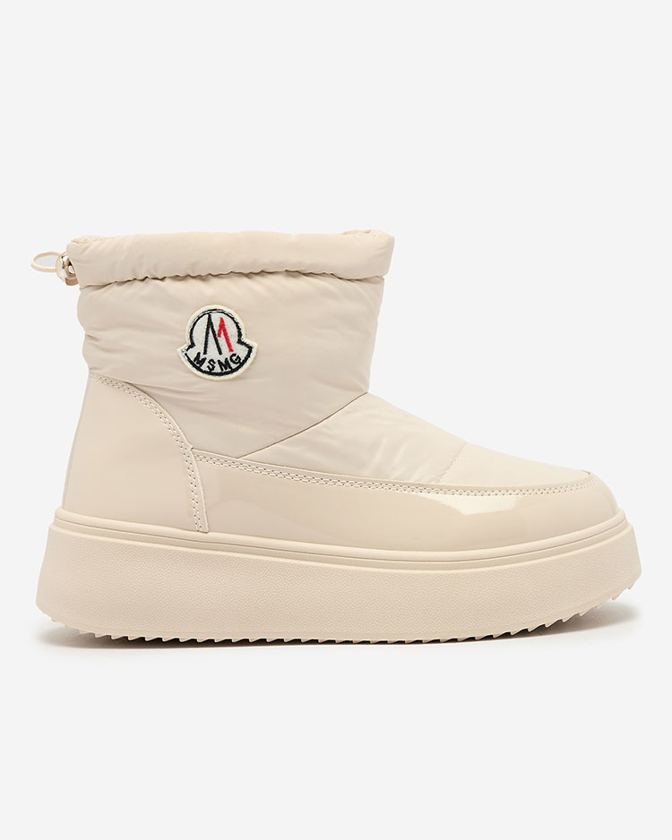 Royalfashion Дамски ботуши за сняг в кремав цвят Ademra