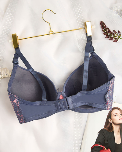 Royalfashion Дамски сутиен, украсен с дантела