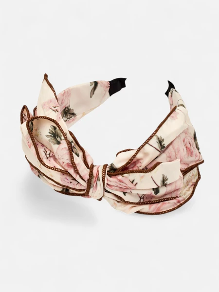 Royalfashion Лента за коса с панделка на цветя