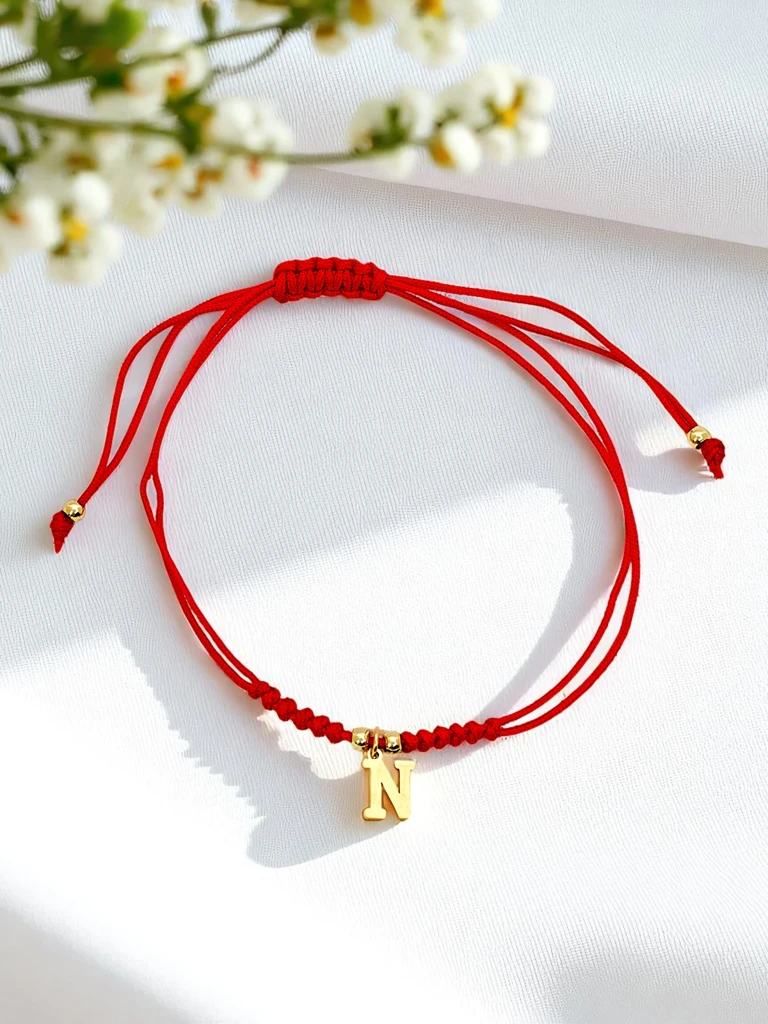 Дамска гривна с буквата N