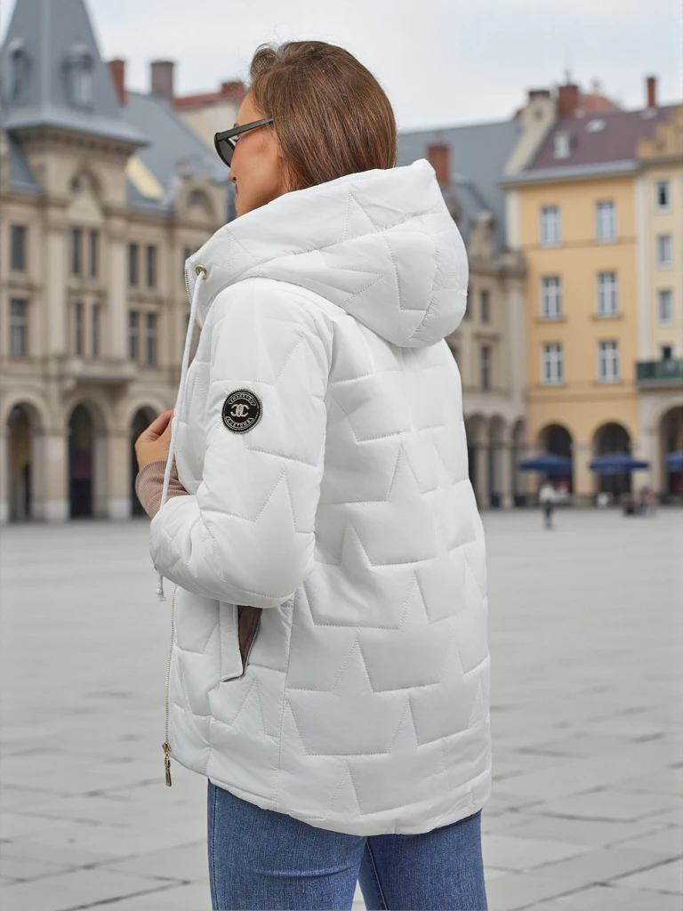 Дамско ватирано яке с качулка и ластици на ръкавите Raven Peak