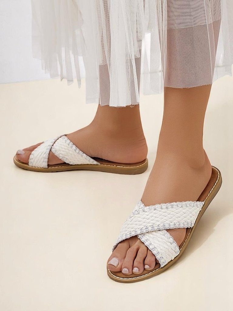 Сандали Royalfashion за жени с тъкани ленти Bornes