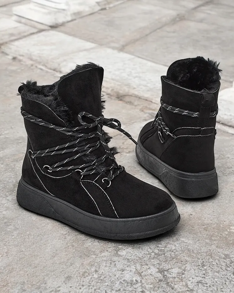 РОМЕР Фешън Дамски ботуши за сняг с връзки Момър