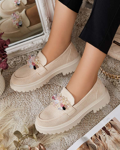 Royalfashion Дамски мокасини с цветни мъниста Karonia