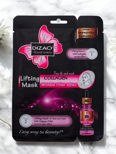 DIZAO - Комплект серум и маска с коллаген 6g + 36g x 10бр