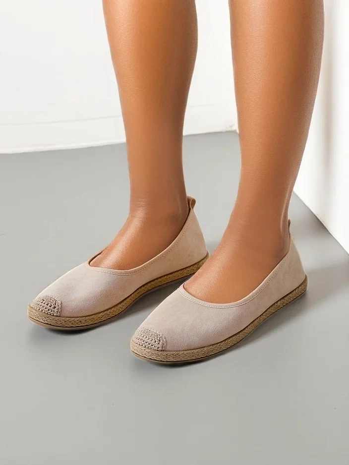 Royalfashion Женски еко велур еспадрили Aroles