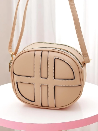 Royalfashion Малка дамска кръгла чанта от еко кожа Riva Circle