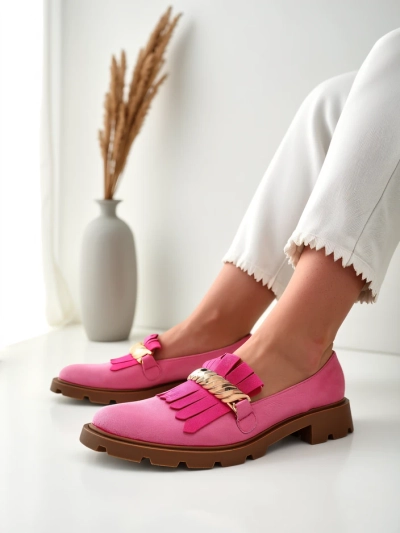 Royalfashion Женски екологичен велур мокасини Mare Nostrum