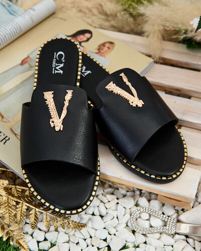 Royalfashion Дамски джапанки от еко кожа Cemenna