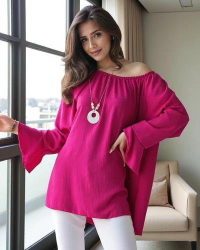 Royalfashion Женска блуза а'ла Испанска с волани