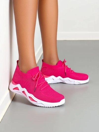 Обувки за жени от Royalfashion - платнени маратонки Kaenno