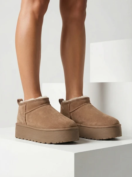 Royalfashion Дамски къси ботуши a'la snow boots Ozozi